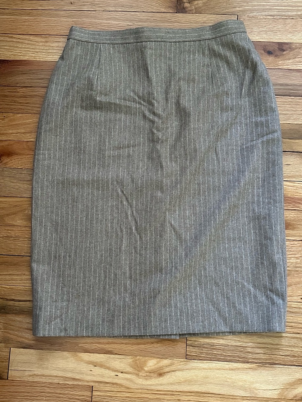 Escada Vintage Pinstripe Pencil Skirt
